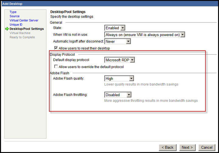 VMware View 3.1 Released – New Flash Settings