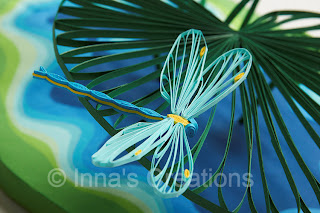 Quilled dragonfly