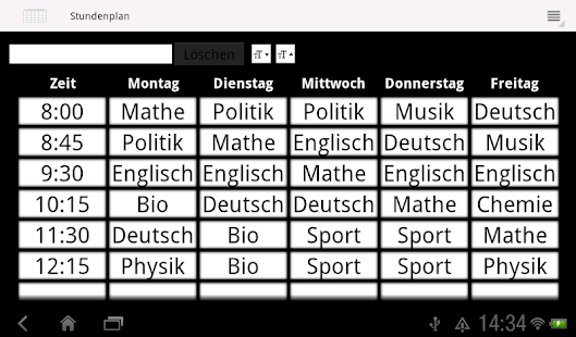 Timetable Screenshots 0