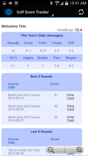 Golf Score Tracker