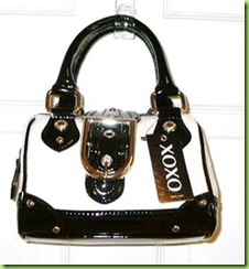 Better For Er Authentic Xoxo Angie White Black Handbag Purse Nwta