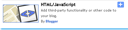 htmljavascript widget blogger