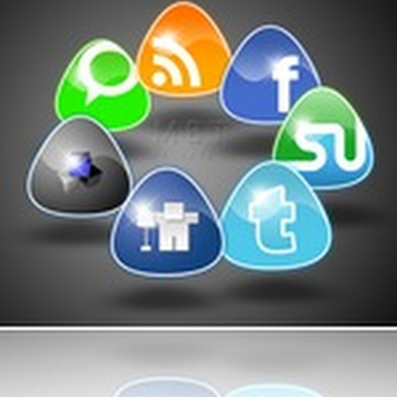 Trigonal Style Social Media Icons Set – A must for every Blog!