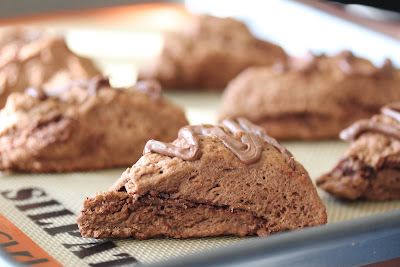 photo of a scone on a baking sheet