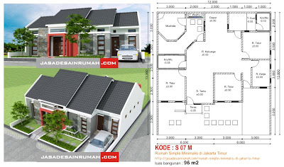 Rumah Simple Minimalis di Jakarta Timur @ Jasa Desain Rumah