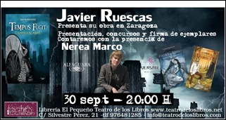 Presentación de Javier Ruescas en Zaragoza