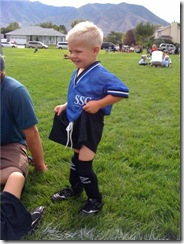 Owen first day at soccer