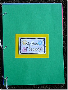 “My Book of Seasons” (w/printable)