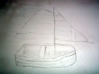 The sailboat I drew today