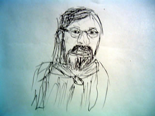 Sketch of Bill Bryson