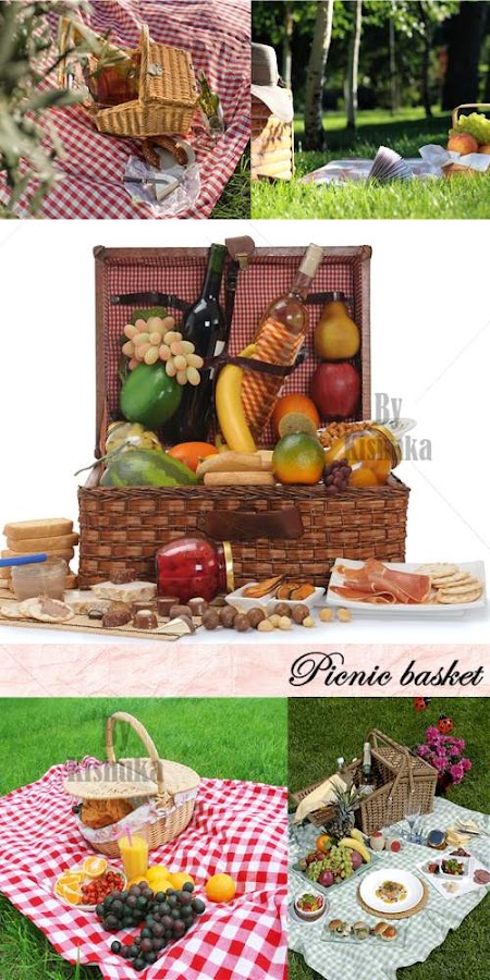 Stock Photo: Picnic basket 2