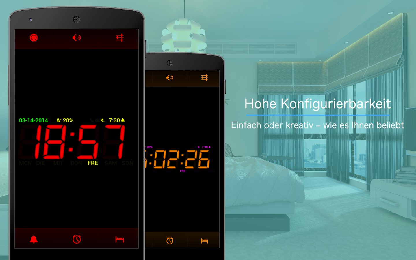Wecker Digital (Alarm) Free AndroidApps auf Google Play