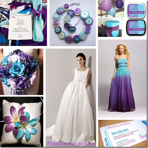 Why not choose a purple turquoise colour scheme 