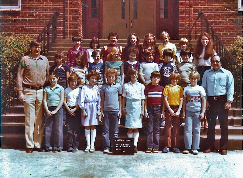 Concord Elementary School; Mrs. Evensen/Mr. Matsuoka, Grade 4, 1980