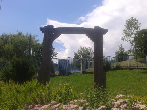 Wooden portal