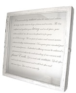 Whitewashed shawdow box frame