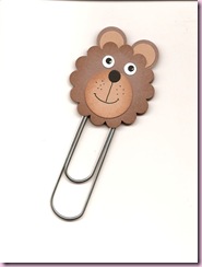 Bear punch bookmark