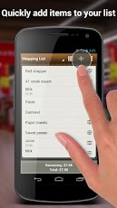 screenshot of Out of Milk Shopping List