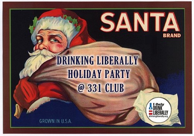 Santa brand DL party graphic