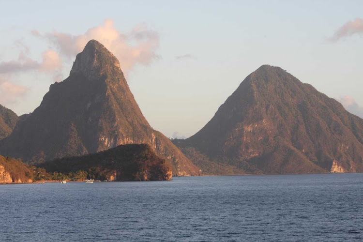 The Pitons of St. Lucia.