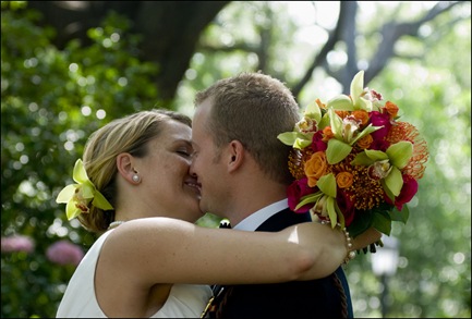 Pink, Orange and Green Bouquet