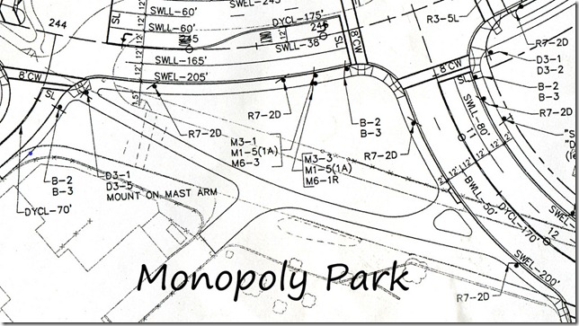 Monopoly Park, based on bypass road blueprints