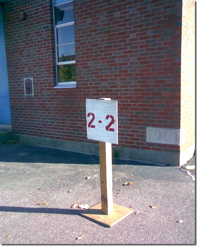 Ward 2, Pct. 2 sign at St. John's