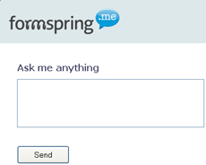 formspring question box