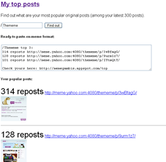 most popular posts on Yahoo Meme