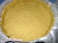 Quiche tészta sütés előtt