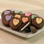 valentine decorated oreo cookies