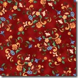 Angels Among Us - Floral & Scroll Red #20852-R