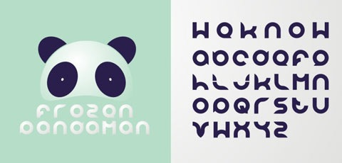 Frozen Panda font untuk designer