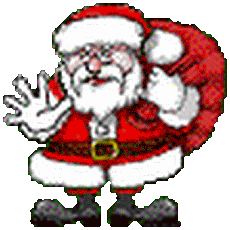 gifs animados Papa Noel y trineos Navidad