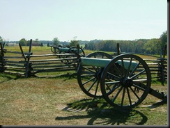 Confederate Guns on Seminary Ridge