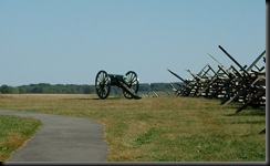 Gettysburg-Confederate Gun silently aimed at Cemetary Ridge
