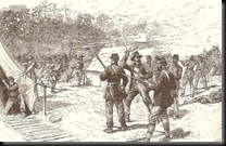 Early morning attack on Prentiss' camp