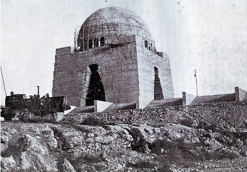 [The uncompleted Quaid-e-Azam's tomb in 1966[4].png]