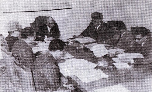 Quaid-e-Azam presiding over a medical relief committee meeting - 26 March 1948