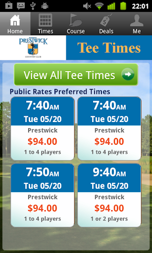 Prestwick Golf Tee Times