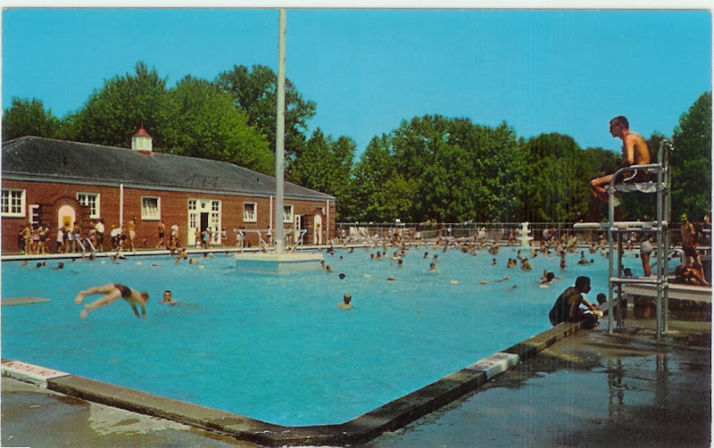 Vintage Postcard Blog Parkersburg, West Virginia Swimming Pool City Park