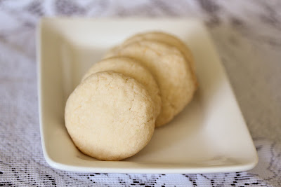 photo of Coconut Butter Cookies on a white plate