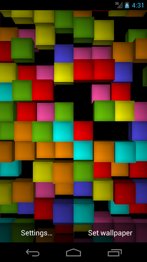 3D Cube Live Wallpaper Download