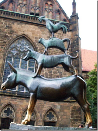 La statua dei muicanti a Brema