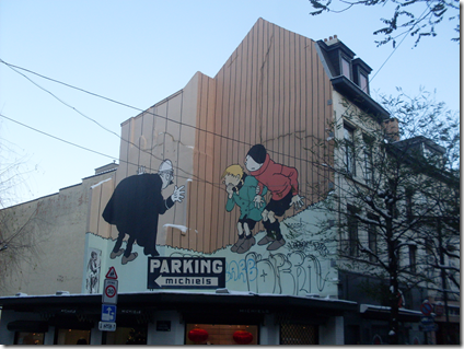Il murale di Quick et Flupke a Bruxelles