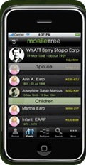 mobileTree iPhone app