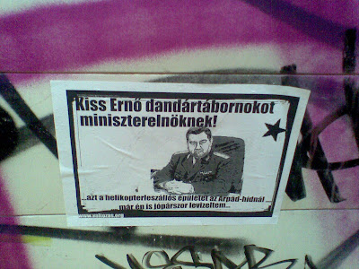 blog, Budapest, Magyarország, plakát, public art, street art, vicces, választás, Kiss Ernő dandártábornok