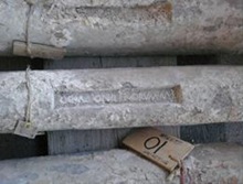 Only the inscriptions on the lead ingots will be preserved [NFN/Cagliari Archeological Superintendence]