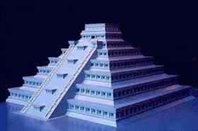 Model of El Tajin's Temple of the Niches at the Museo Nacional de Antropologia in Mexico City [Photo by Richard Thornton, Architect]