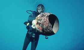 A Greek amphora, part of a long-lost cargo. Photograph: Jeffrey L Rotman/Corbis